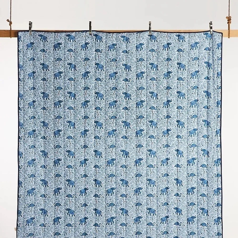 Anthropologie Printfresh Flameneco Organic Quilt Full/Queen